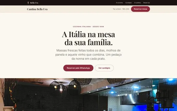 Site de restaurante